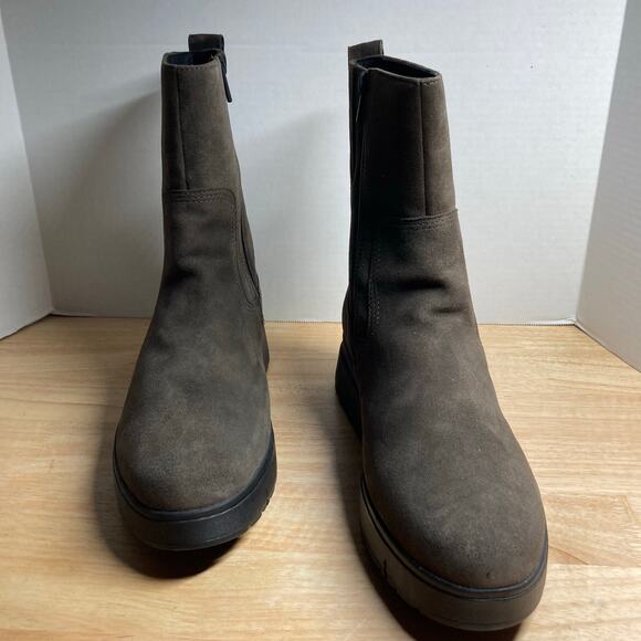 Clarks Loriini May Suede Bootie Sz 11 M Mole Grey Suede(Brown) New - Picture 4 of 11